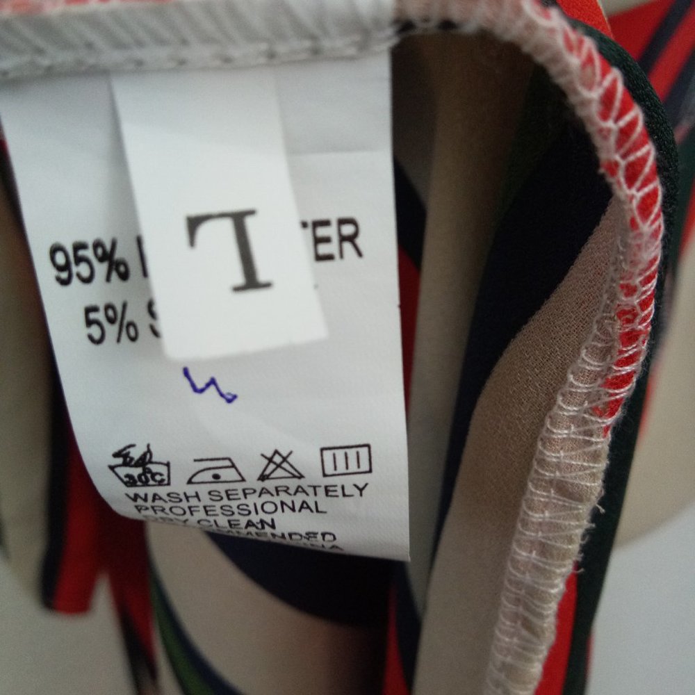 Bohemian Striped Multicolor Open Front Kimono L - image 7